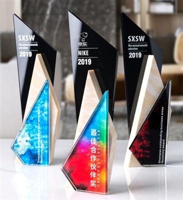 大理石組合水晶獎(jiǎng)杯